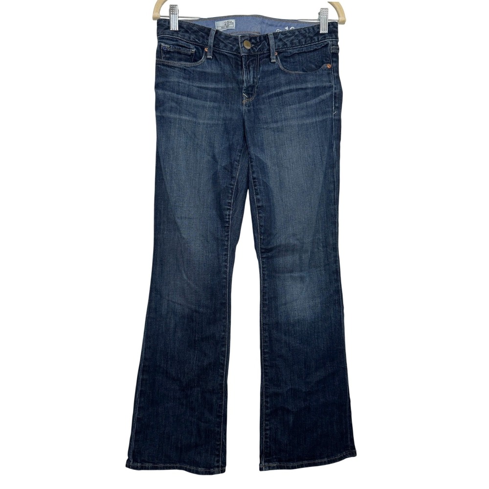 Gap Sexy Boot Jeans Blue Dark Wash Bootcut Denim Women 27/4a 1969 Stretch Slim